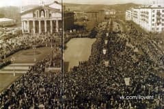 Нижний Тагил. Демонстрация 9 мая 1965 год. Юбилей Победы. Из архива музея детдома №1.