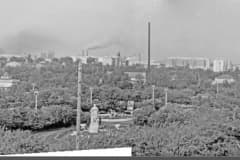 Нижний Тагил. Вид на Комсомольский сквер и город 1960 год. Панорама из двух снимков.