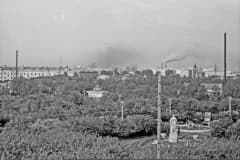 Нижний Тагил. Вид на Комсомольский сквер 1960 год.