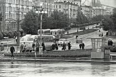 Нижний Тагил. Театральна площадь. 1960 -1970 - е гг. Автор снимков фотокорреспондент газеты «Тагильский рабочий» - Хренов Ю.А.  Архив "Нижнетагильский музей-заповедник "Горнозаводской Урал"