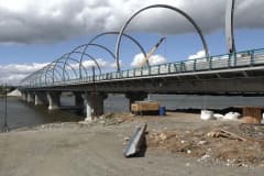 Строительство моста через Нижнетагильский пруд, 31.05.2022. г.