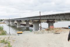 Строительство моста через Нижнетагильский пруд, 07.09.2021 г.  Фото пресс-службы администрации Н. Тагила.