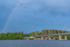 Строительство моста через Нижнетагильский пруд, 9.06.2022 г. Фото Валерий Казаков.
