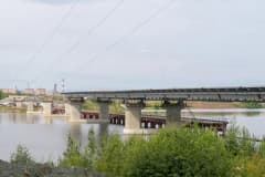 Строительство моста через Нижнетагильский пруд лето 2021 год.