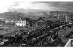 Нижний Тагил. Ноябрьская демонстрация 1958 года. Фото Владимир Сонин.