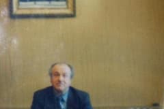 Начальник узкоколейной железной дороги Аркадий Иванович Новосёлов. 1980-е годы.