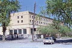Нижний Тагил, Реконструкция кафе Огонек, может переделывают его в Хеб, по ул. К. Маркса, фото 1989 год.  Фото А. Пичугина.