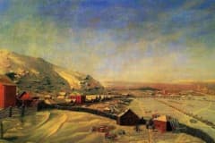 Новгородский художник П.П. Веденецкий (1791 — не ранее 1857) Картина «Вид Нижнего Тагила зимой» 1834 г. Местонахождение Нижнетагильский музей-заповедник «Горнозаводской Урал» Картина с точностью показывает расположение и внешний вид каждого здания заводского поселка