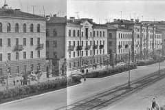 Нижний Тагил. Улица Ленина.1958 г. Панорама из двух снимков. Фото Мартынов В.А. Архив "Государственный научно-исследовательский музей архитектуры имени А.В. Щусева"
