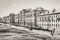 Нижний Тагил. Проспект Вагоностроителей. (Улица Сталина). Фото 1950-х годов.