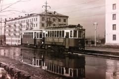 Нижний Тагил. Фото начало 1960-х годов. В 1955 году остановка трамвая Вторая гор больница пере именованна в остановка "Драмтеатр"
