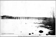 Нижний Тагил. Новый мост, ул Красноармейская Арзамасская, после наводнение июль 1927 год.