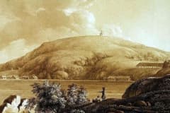 Г. П. Гельмерсен «Нижнетагильский заводской пруд и Лисья гора на Среднем Урале» (1826 г.)