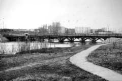 Нижний Тагил. Вид на Красноармейский мост с ул. Серова. Фото 1970-х гг.