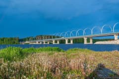 Строительство моста через Нижнетагильский пруд, 9.06.2022 г. Фото Валерий Казаков.