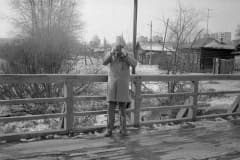 Нижний Тагил. 1988 год. Пешеходный мост по ул. Красноармейской.