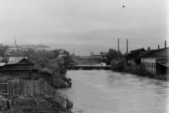 Нижний Тагил. Зеленый мост на завод им. Куйбышева. Во время городского наводнения 1964 года.