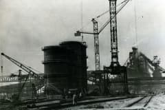Нижнетагильский металлургический комбинат. Строительство доменной печи №6. Фото 24.04.1968 год.