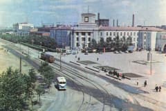 Нижний Тагил. Тагилстрой. Главная проходная НТМК, 1977 год.