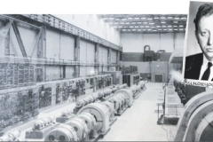 Нижний Тагил. 25 января 1959 года на НТМК был сдан госкомиссии крупносортный цех. Свою первую продукцию цех выдал уже через пять дней. Машинный зал крупносортного цеха НТМК в 1959 году и первый начальник цеха – Израиль Винокуров.