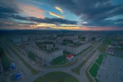 Нижний Тагил. Закат над ГГМ. 2017 год. Фото Дмитрий Викторович.
