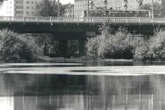 Нижний Тагил. Фото 1975 год. 14 ноября 1961 года принят в эксплуатацию мост через реку Тагил по улице Комсомольской-Фрунзе.