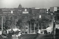 Нижний Тагил. Улица Фрунзе и мост через реку Тагил. Середина 1970-х годов.