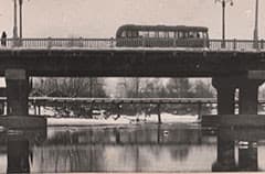 Мост через реку Тагил по ул, Фрунзе. 1965 год. Фото П. П. Желвакова.
