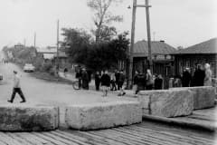 Тагил. Наводнение 1964 года снято 18 июня Кожевниковым А. Ф. Мос закрыли для машин.