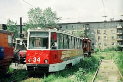 Нижний Тагил. Трамвайное депо "Красный Камень". Июнь 1995 год. Закрыто и разобрано в 2011 году. Фото А. Маров.